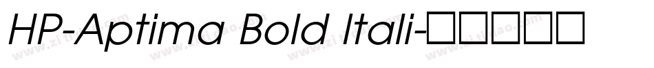 HP-Aptima Bold Itali字体转换